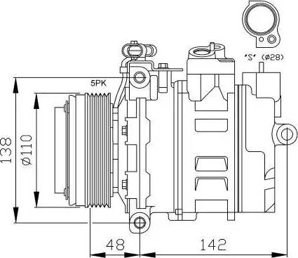 NRF 32116G - Kompresors, Gaisa kond. sistēma ps1.lv
