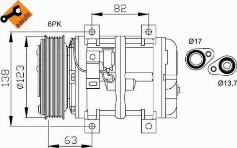 NRF 32112G - Kompresors, Gaisa kond. sistēma ps1.lv