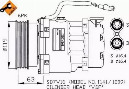 NRF 32186G - Kompresors, Gaisa kond. sistēma ps1.lv