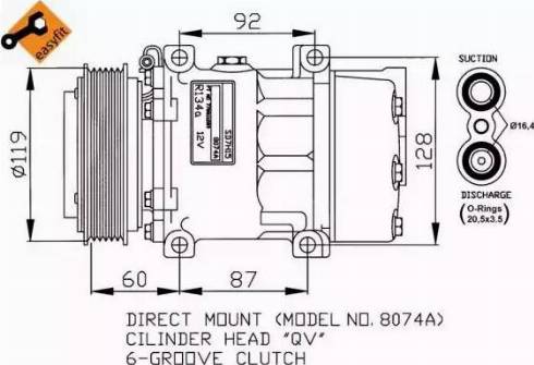 NRF 32170G - Kompresors, Gaisa kond. sistēma ps1.lv