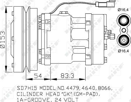 NRF 32879 - Kompresors, Gaisa kond. sistēma ps1.lv