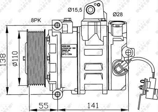 NRF 32246G - Kompresors, Gaisa kond. sistēma ps1.lv