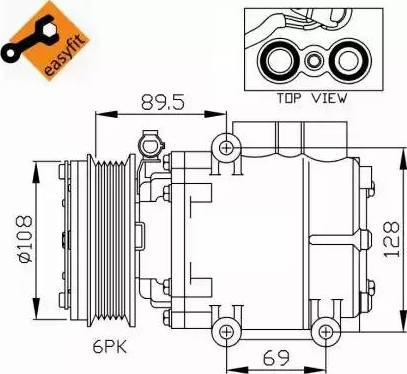 NRF 32248G - Kompresors, Gaisa kond. sistēma ps1.lv