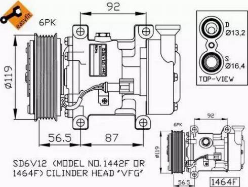 NRF 32260G - Kompresors, Gaisa kond. sistēma ps1.lv