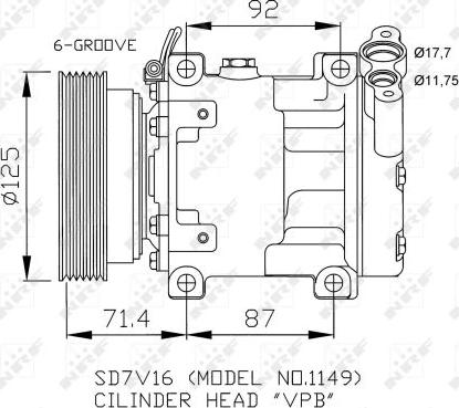 NRF 32267 - Kompresors, Gaisa kond. sistēma ps1.lv