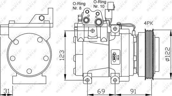 NRF  32200G - Kompresors, Gaisa kond. sistēma ps1.lv