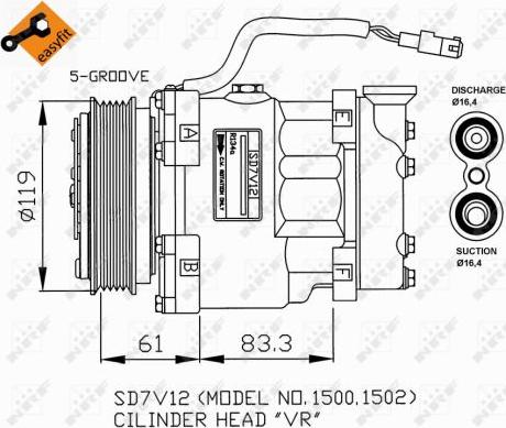 NRF 32219G - Kompresors, Gaisa kond. sistēma ps1.lv