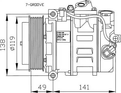 NRF 32215G - Kompresors, Gaisa kond. sistēma ps1.lv