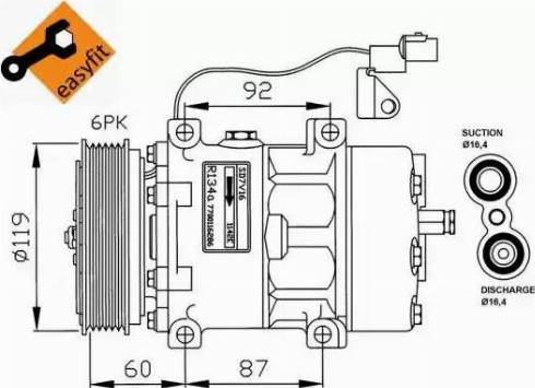 NRF 32210G - Kompresors, Gaisa kond. sistēma ps1.lv