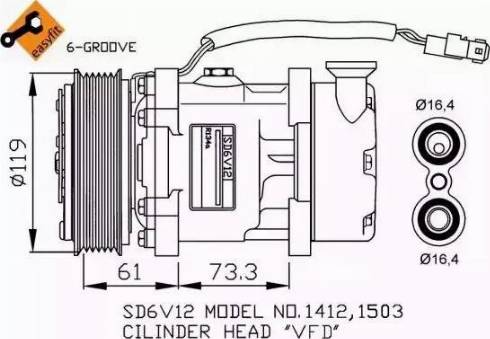 NRF 32275G - Kompresors, Gaisa kond. sistēma ps1.lv