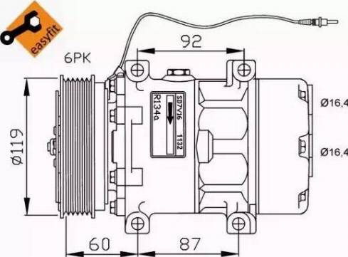 NRF 32276G - Kompresors, Gaisa kond. sistēma ps1.lv