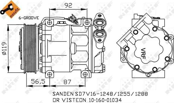 NRF 32271 - Kompresors, Gaisa kond. sistēma ps1.lv