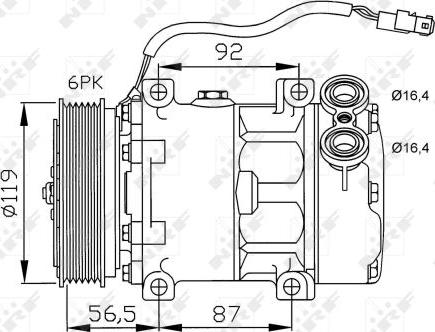 NRF 32278 - Kompresors, Gaisa kond. sistēma ps1.lv