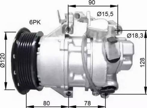 NRF 32740G - Kompresors, Gaisa kond. sistēma ps1.lv