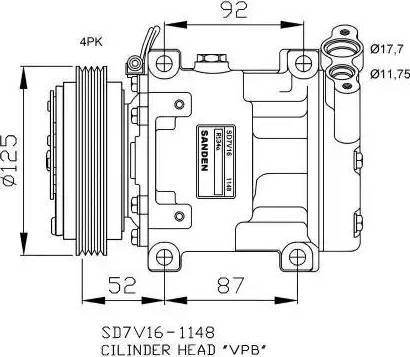 NRF 32743G - Kompresors, Gaisa kond. sistēma ps1.lv