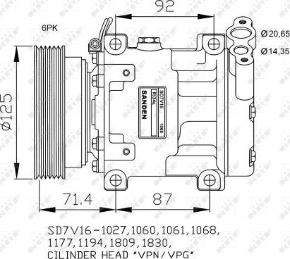 NRF 32742G - Kompresors, Gaisa kond. sistēma ps1.lv