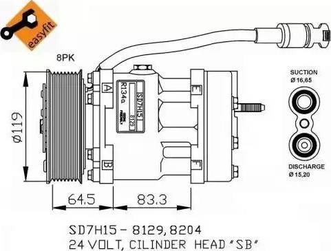 NRF 32751G - Kompresors, Gaisa kond. sistēma ps1.lv