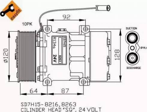 NRF 32709G - Kompresors, Gaisa kond. sistēma ps1.lv