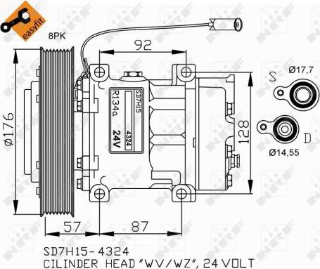 NRF 32700G - Kompresors, Gaisa kond. sistēma ps1.lv