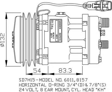 NRF 32708G - Kompresors, Gaisa kond. sistēma ps1.lv