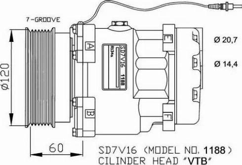 NRF 32711G - Kompresors, Gaisa kond. sistēma ps1.lv