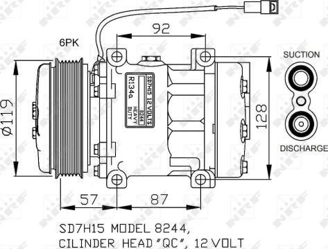 NRF 32771G - Kompresors, Gaisa kond. sistēma ps1.lv