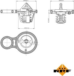 NRF 725094 - Termostats, Dzesēšanas šķidrums ps1.lv