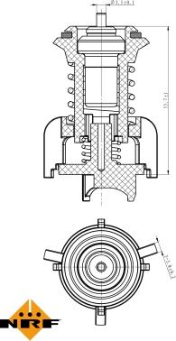 NRF 725095 - Termostats, Dzesēšanas šķidrums ps1.lv