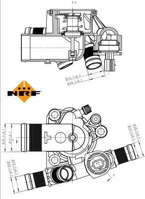 NRF 725045 - Termostats, Dzesēšanas šķidrums ps1.lv