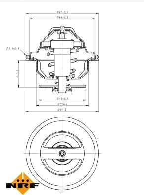 NRF 725047 - Termostats, Dzesēšanas šķidrums ps1.lv