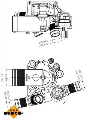 NRF 725051 - Termostats, Dzesēšanas šķidrums ps1.lv