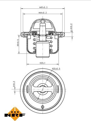 NRF 725061 - Termostats, Dzesēšanas šķidrums ps1.lv