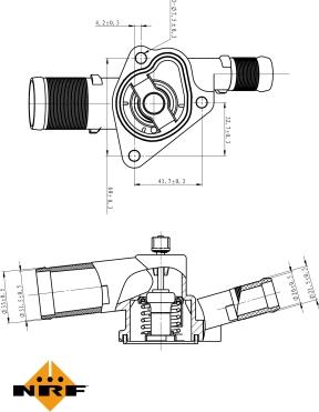 NRF 725009 - Termostats, Dzesēšanas šķidrums ps1.lv