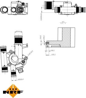 NRF 725011 - Termostats, Dzesēšanas šķidrums ps1.lv