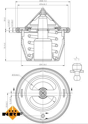 NRF 725012 - Termostats, Dzesēšanas šķidrums ps1.lv