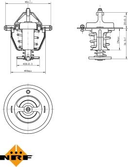 NRF 725087 - Termostats, Dzesēšanas šķidrums ps1.lv