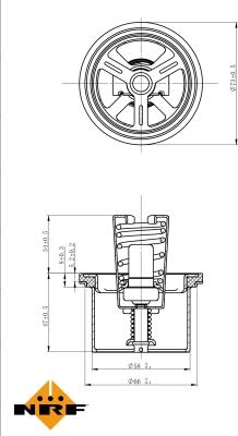 NRF 725020 - Termostats, Dzesēšanas šķidrums ps1.lv