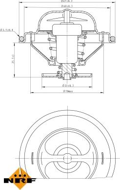 NRF 725070 - Termostats, Dzesēšanas šķidrums ps1.lv