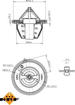 NRF 725196 - Termostats, Dzesēšanas šķidrums ps1.lv