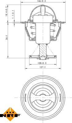 NRF 725109 - Termostats, Dzesēšanas šķidrums ps1.lv