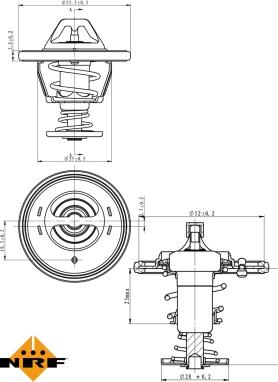 NRF 725118 - Termostats, Dzesēšanas šķidrums ps1.lv