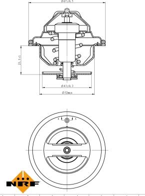 NRF 725186 - Termostats, Dzesēšanas šķidrums ps1.lv