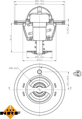 NRF 725180 - Termostats, Dzesēšanas šķidrums ps1.lv