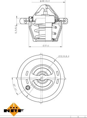 NRF 725182 - Termostats, Dzesēšanas šķidrums ps1.lv