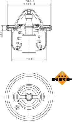 NRF 725208 - Termostats, Dzesēšanas šķidrums ps1.lv