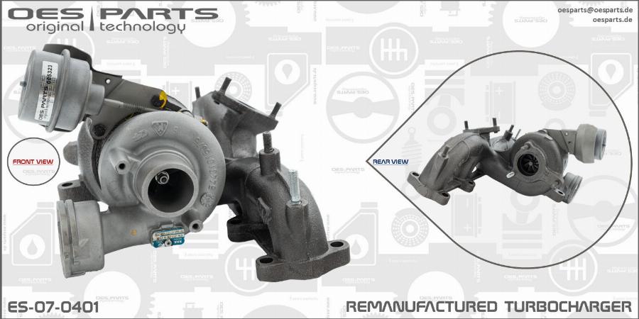 OES PARTS ES-07-0401 - Kompresors, Turbopūte ps1.lv