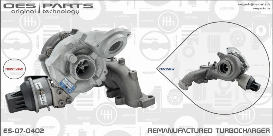 OES PARTS ES-07-0402 - Kompresors, Turbopūte ps1.lv