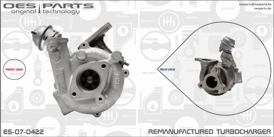 OES PARTS ES-07-0422 - Kompresors, Turbopūte ps1.lv