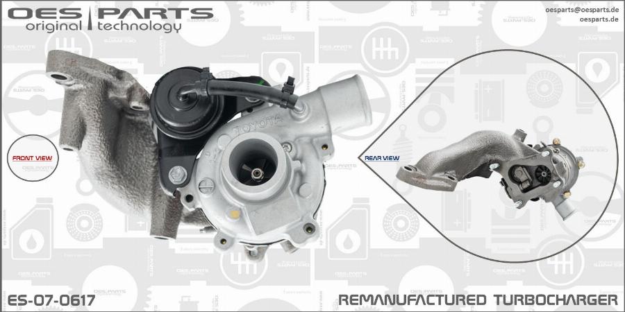 OES PARTS ES-07-0617 - Kompresors, Turbopūte ps1.lv