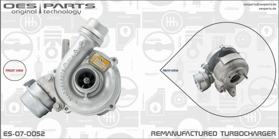 OES PARTS ES-07-0052 - Kompresors, Turbopūte ps1.lv